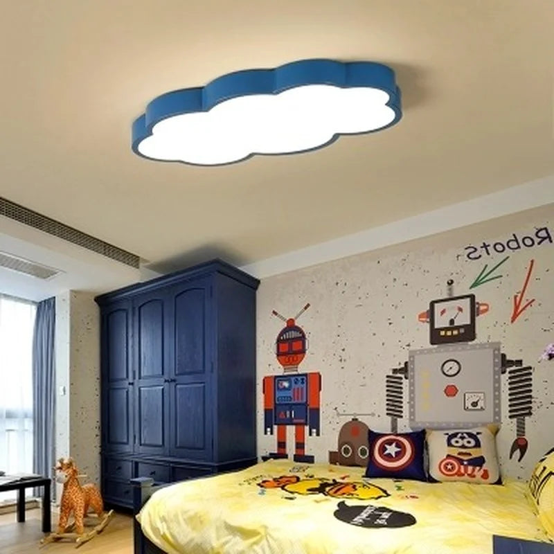 plafonnier led moderne en forme de nuage pour décoration intérieure - vue 4 sur 5