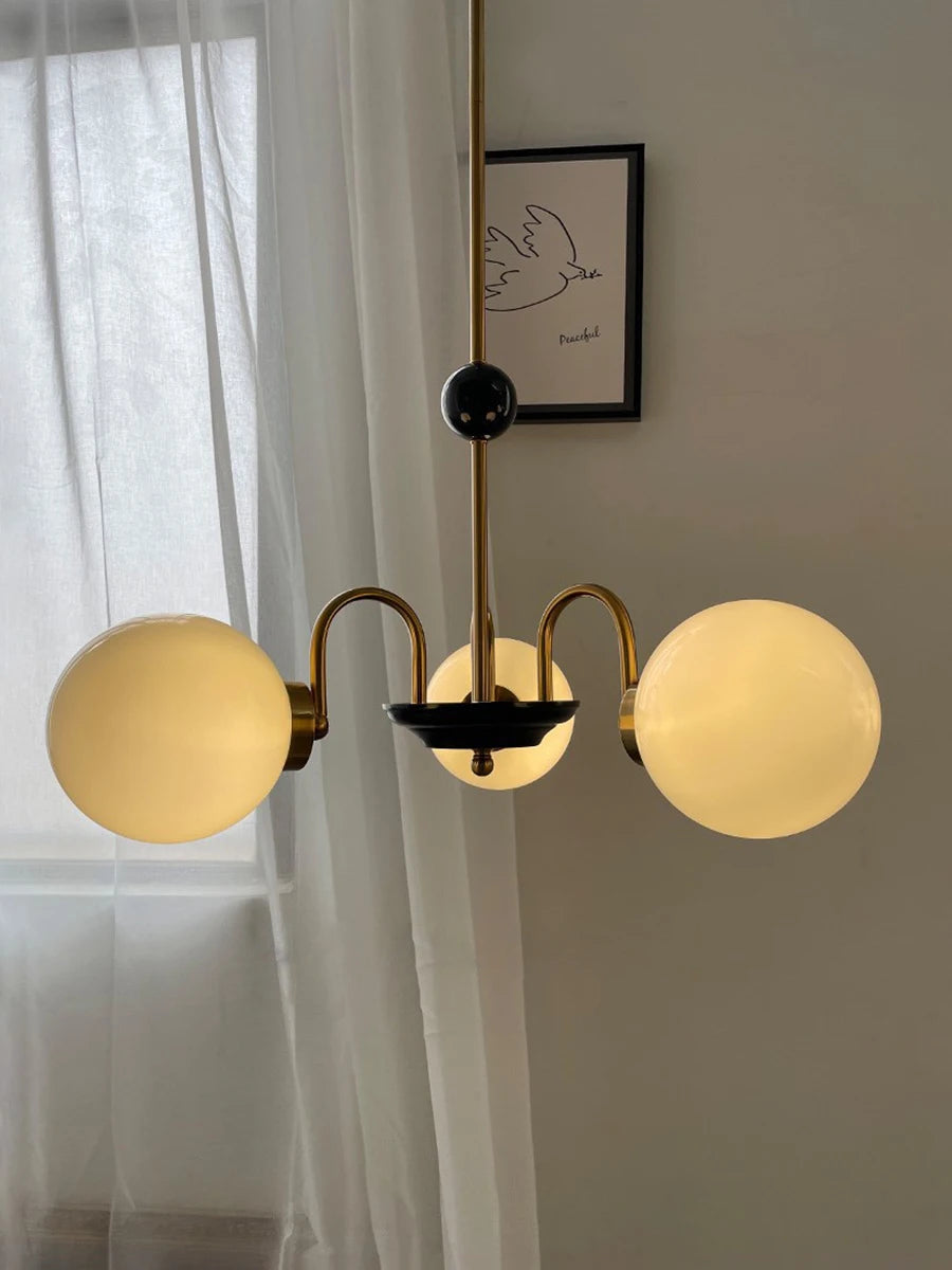 lustre moderne led décoration nordique éclairage intérieur - vue 4 sur 16