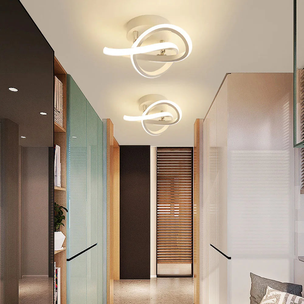 plafonnier led lumière ombre maison couloir chaud froid luminaire salon chambre éclairage - vue 4 sur 24