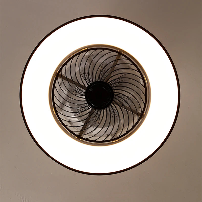 plafonnier led avec ventilateur design moderne 2021 - vue 7 sur 10