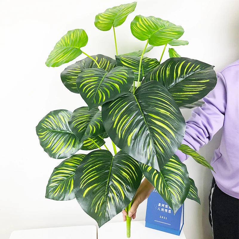 plantes tropicales artificielles monstera feuillage décoratif pour intérieur extérieur - vue 17 sur 21
