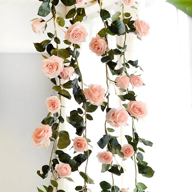guirlande de lierre artificielle en soie pour mariage décoratif - vue 3 sur 9