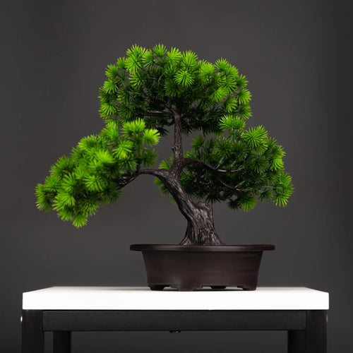 arbre artificiel en pot faux bonsaï pour décoration intérieure et extérieure - vue 3 sur 8