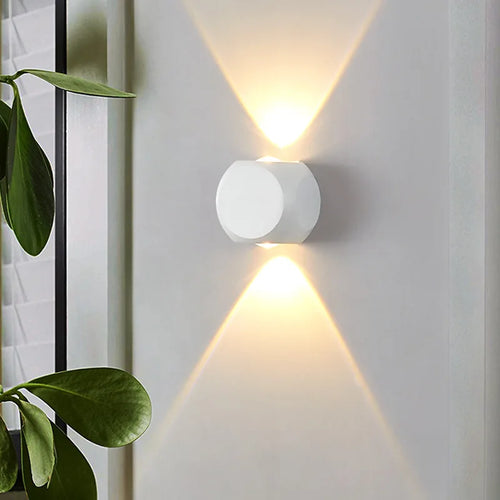 Applique murale extérieure LED moderne noir jardin porche forme IP65 110 V 220 V extérieur numéro de maison lumière étanche éclairage mural - vue 2 sur 15