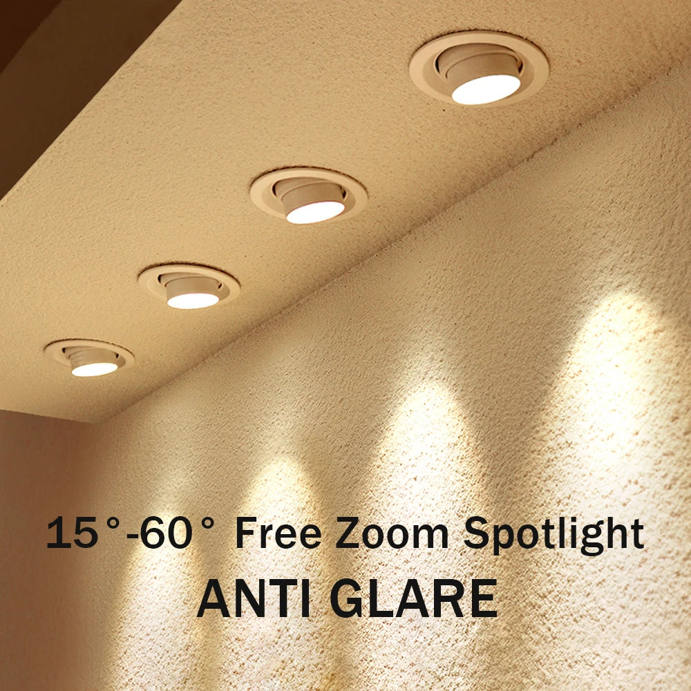 spot led encastré avec faisceau réglable pour éclairage ciblé - vue 6 sur 6