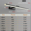 LED miroir lumière moderne applique murale LED lumière pour la maison salle de bain lampe AC90-260V LED luminaire intérieur appliques L120 100 80 60cm
