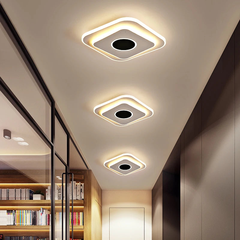 plafonnier led nordique en acrylique luminaire décoratif pour la maison - vue 6 sur 10