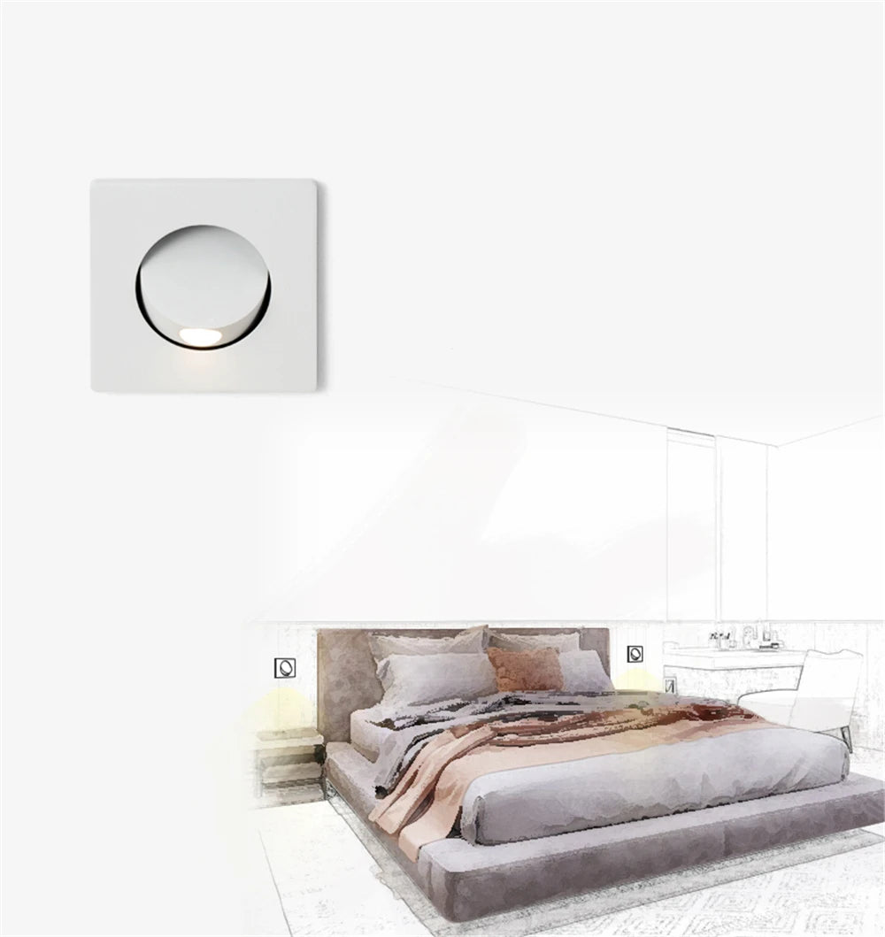 applique murale led rotative à 360 degrés avec lecture intégrée - vue 5 sur 16