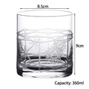 Verres old fashioned motif gravé pour whisky cocktails