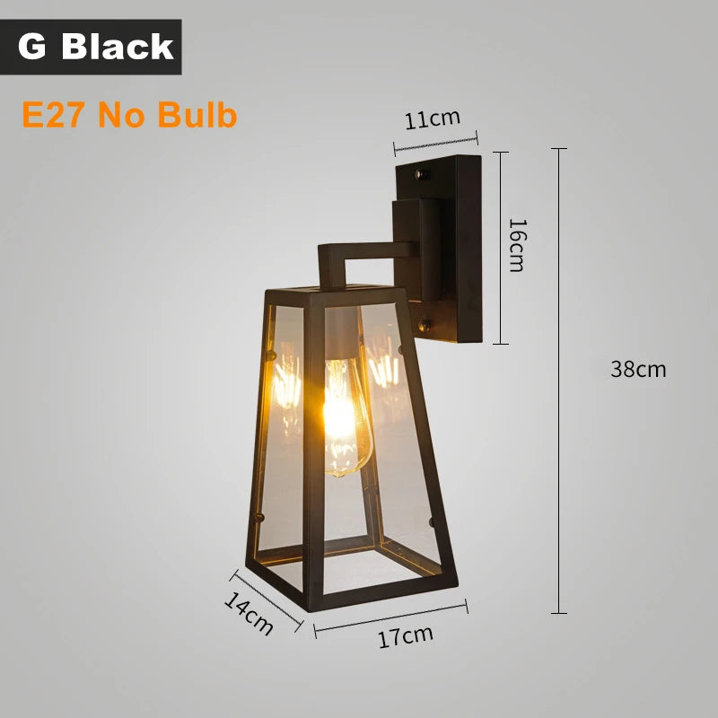 applique murale led rustique en fer vintage pour intérieur et extérieur - vue 9 sur 23