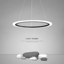 Lustre anneau LED salon minimaliste