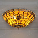 plafonnier européen en verre tiffany style rétro pour art ancien