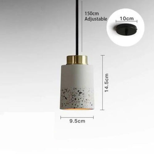 suspension vintage en ciment pour bar et café - vue 11 sur 14