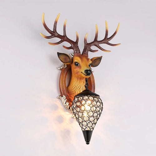 applique murale rétro européenne buckhorn foyer design nordique