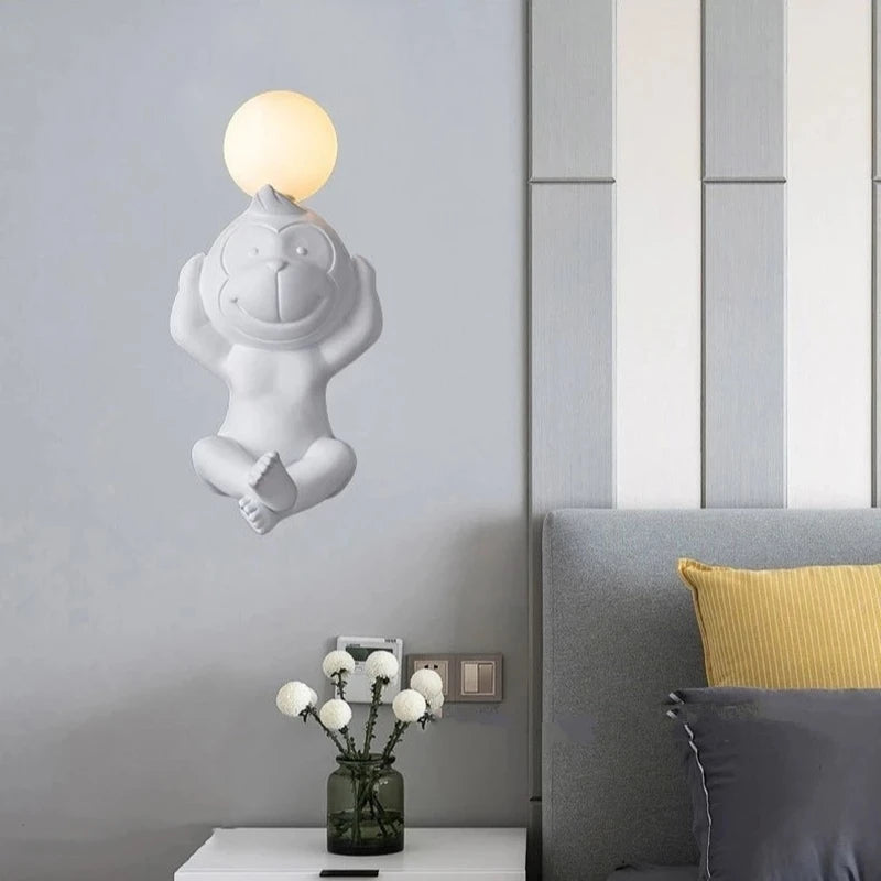 applique murale led singe variateur pour éclairage intérieur - vue 5 sur 16