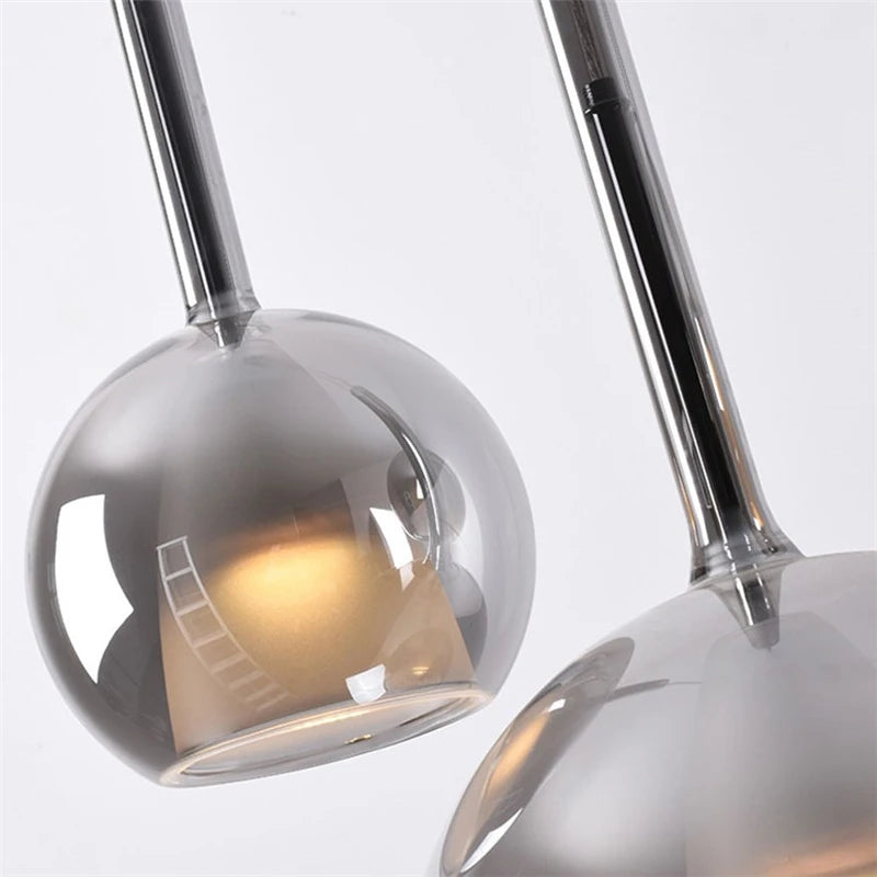 Suspension design moderne nordique en verre design penta glo - vue 6 sur 14
