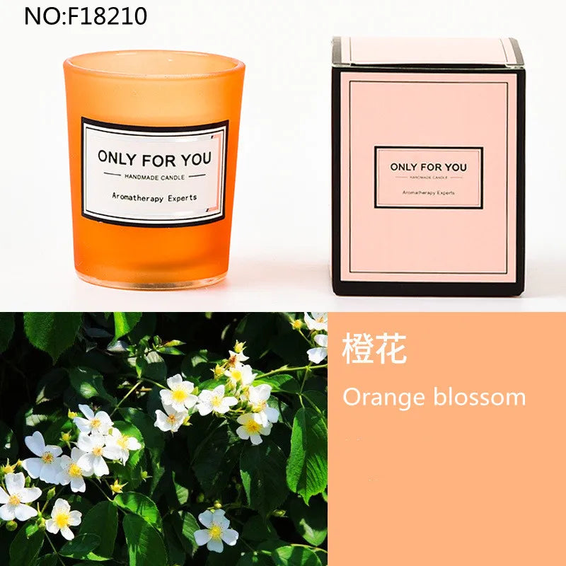 bougie parfumée romantique en cire de soja artisanale avec huiles essentielles - vue 20 sur 26