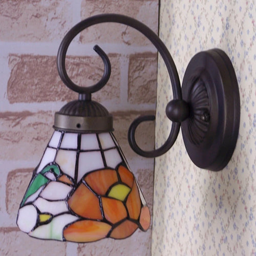 lampe de chevet tiffany oiseau en verre pour décoration intérieure - vue 7 sur 6