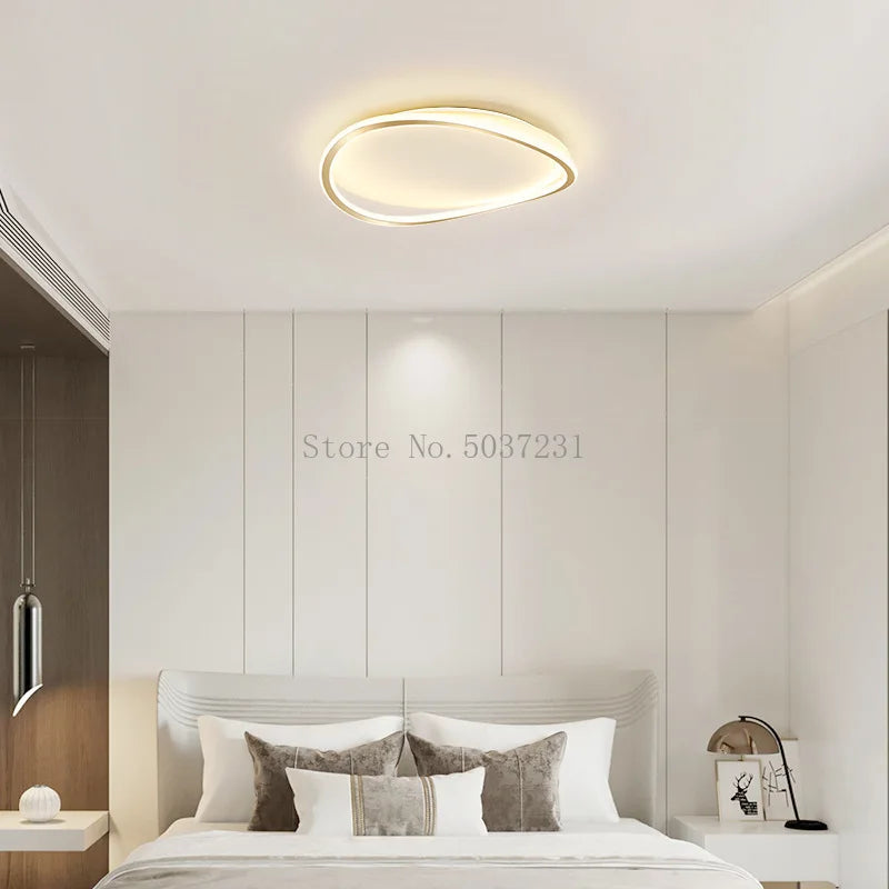 plafonnier led circulaire ultra-mince style nordique moderne et artistique