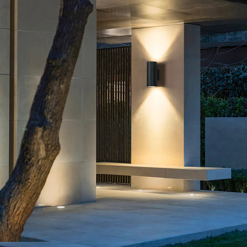 Éclairage mural extérieur IP54 étanche rondelle lumières jardin balcon LED 110V porte escalier allée lampe Villa extérieur applique murale - vue 5 sur 6