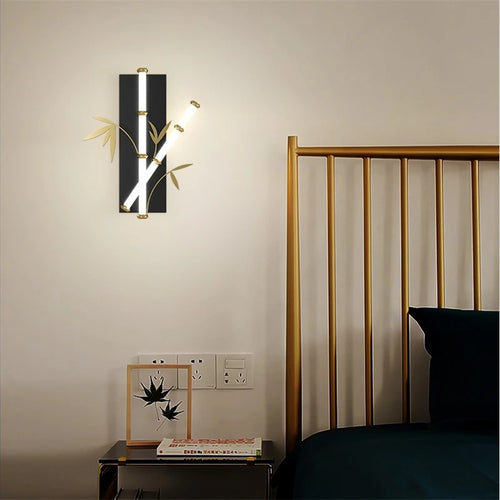 applique murale imitation bambou acrylique style chinois moderne