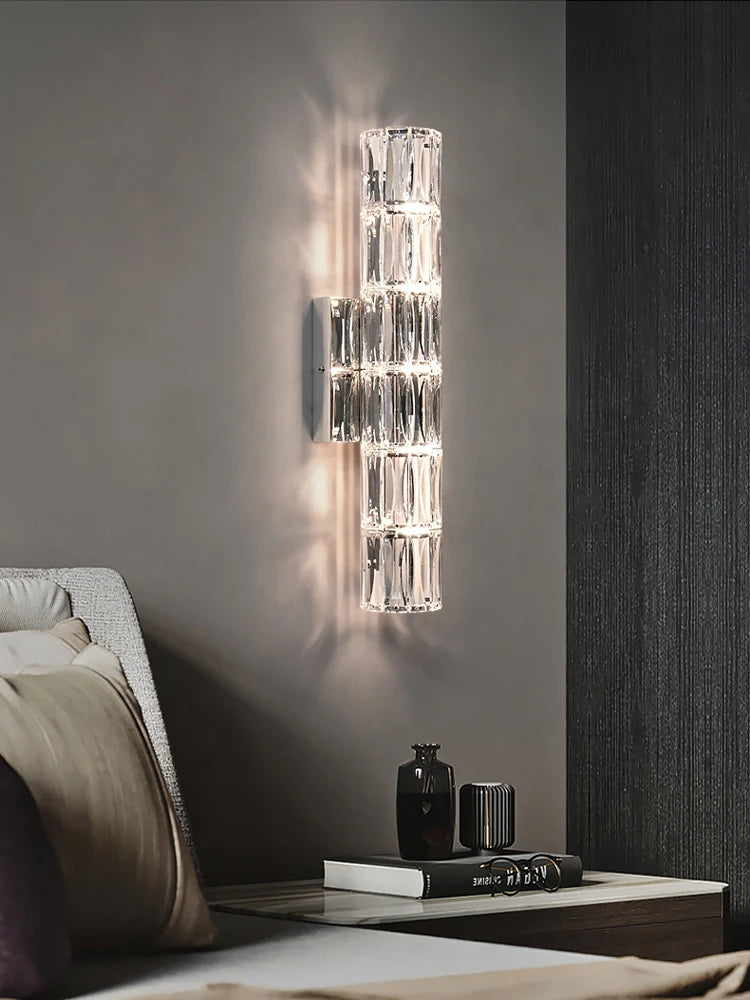 Applique moderne applique pour salon luxe cristal applique murale LED lumière nordique chambre chevet applique murale Luminaire lampe d'intérieur - vue 4 sur 9