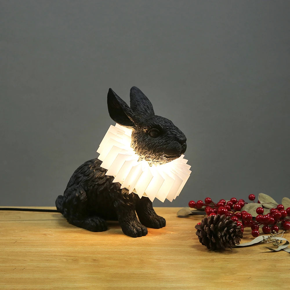 Lampe de table en forme de lapin pour chambre à coucher - vue 7 sur 15