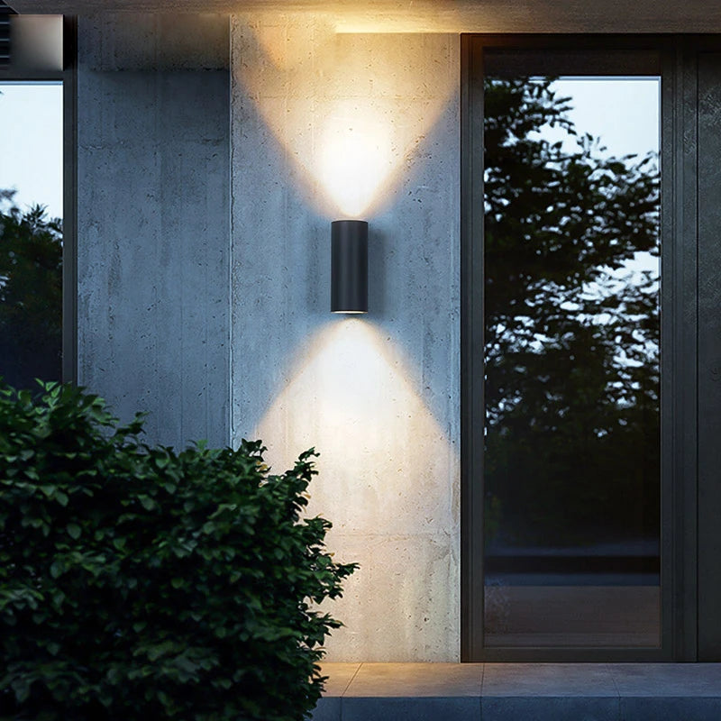 Éclairage mural extérieur IP54 étanche rondelle lumières jardin balcon LED 110V porte escalier allée lampe Villa extérieur applique murale - vue 4 sur 6