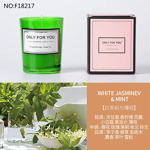 bougie parfumée romantique en cire de soja artisanale avec huiles essentielles - vue 13 sur 26
