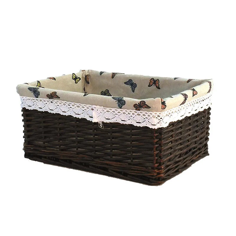 paniers de rangement en rotin faits main pour diverses utilisations - vue 12 sur 16