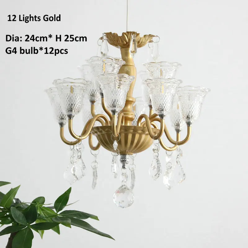 mini suspension créatives avec abat-jour en verre et cristal - vue 21 sur 21