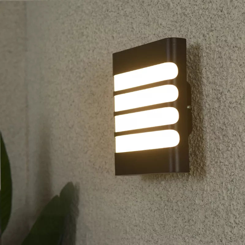 Moderne 15W extérieur applique murale LED lampes Simple étanche en plastique jardin porche appliques balcon maison extérieur éclairage mural Luminaire - vue 3 sur 10