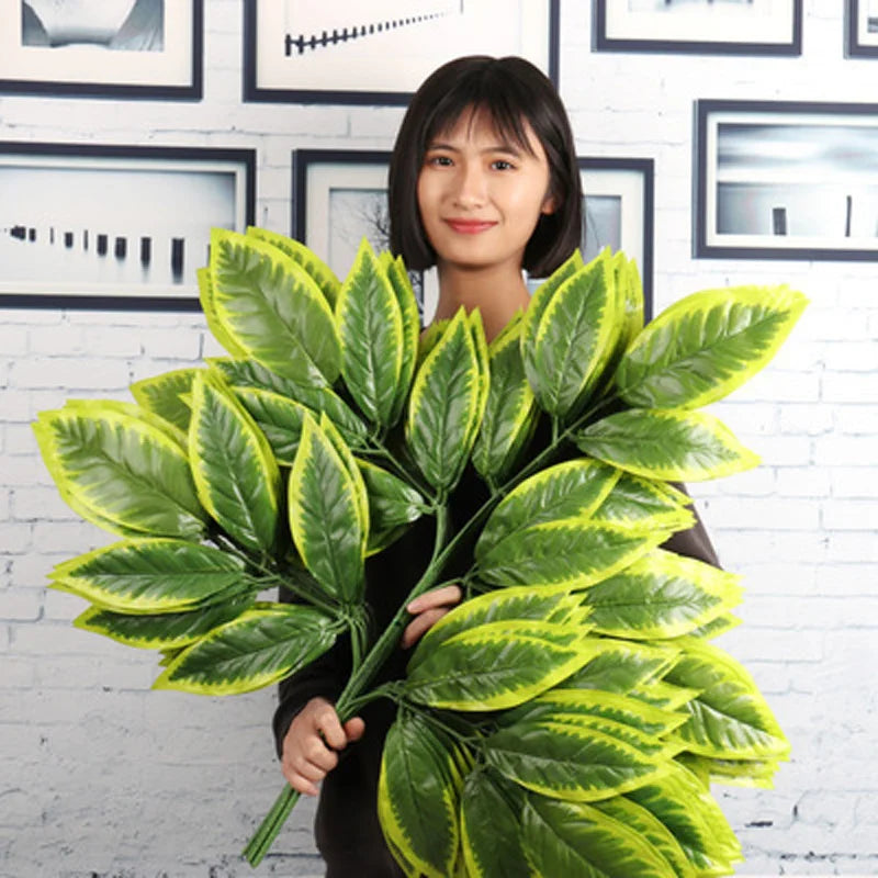 lot de 12 feuilles d'érable artificielles pour décoration d'automne - vue 16 sur 19