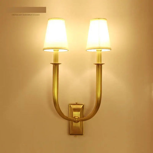 applique murale décorative à deux têtes avec miroir lumineux à led - vue 5 sur 8