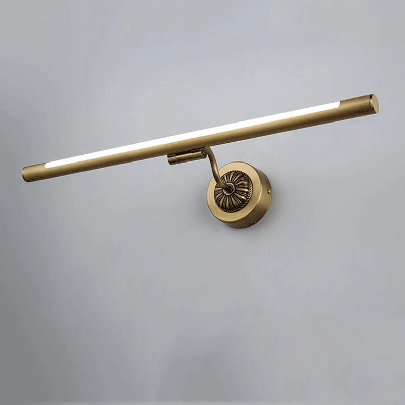 Europe copper bathroom wall mirror light, bedroom vanity cabinet lamp, hotel showcase picture lighting - vue 4 sur 6