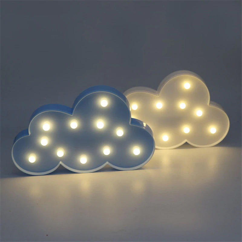 lampe led 3d nuage étoile lune veilleuse cadeau enfants décoration - vue 7 sur 16