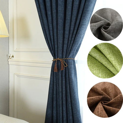 Rideau occultant moderne luxe grande hauteur salon chambre - vue 2 sur 10