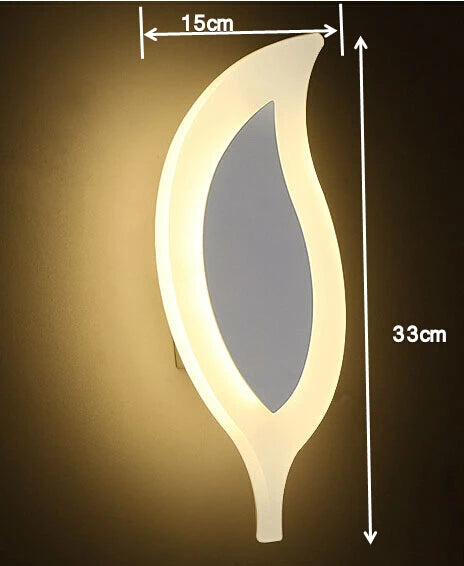 applique murale led moderne feuille surface montée pour décoration maison - vue 3 sur 6