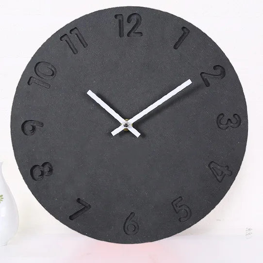 horloge murale numérique en bois design moderne décoration intérieure silencieuse - vue 8 sur 9