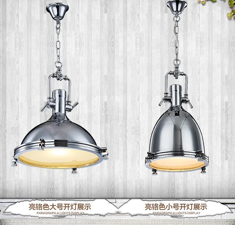 lustre industriel en fer style nordique pour cadeaux de nouvel an - vue 5 sur 14