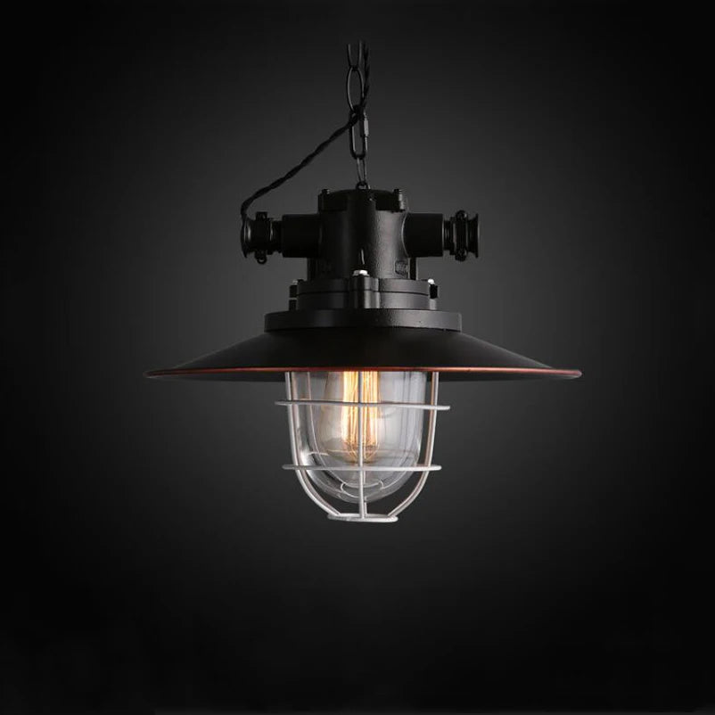 lustre rétro américain pour loft café pub étude - vue 4 sur 7