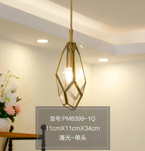 suspension art déco diamant pour éclairage intérieur et extérieur - vue 12 sur 15
