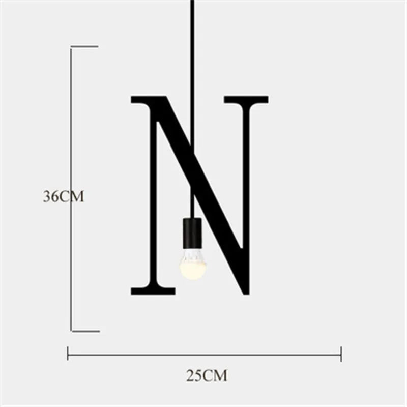 suspension nordique diy love luminaire décoratif pour loft et bar - vue 12 sur 29