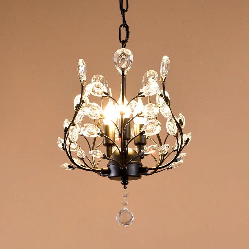 lustre en cristal rétro pour magasin créatif et original - vue 5 sur 13
