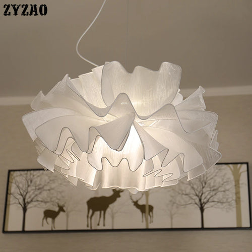 suspension en tissu moderne pour un éclairage romantique nordique - vue 4 sur 12