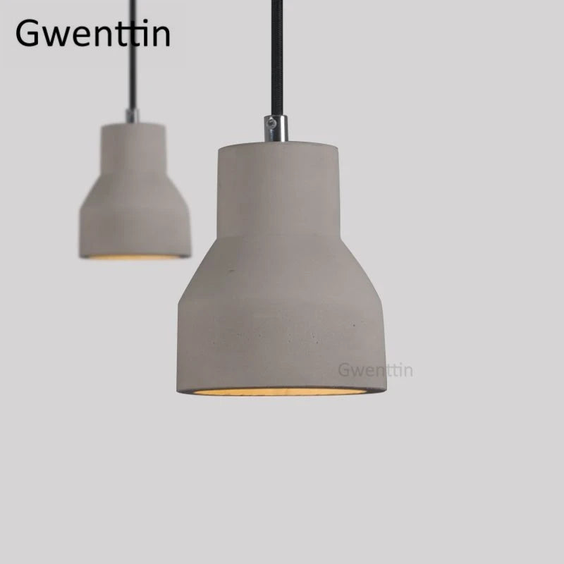 suspension vintage en ciment style nordique industriel pour intérieur - vue 3 sur 7