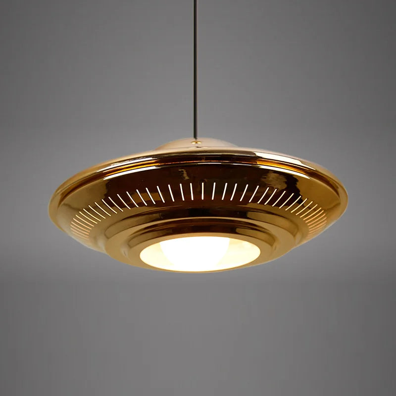 gzmj suspension ufo moderne en métal plaqué décoration