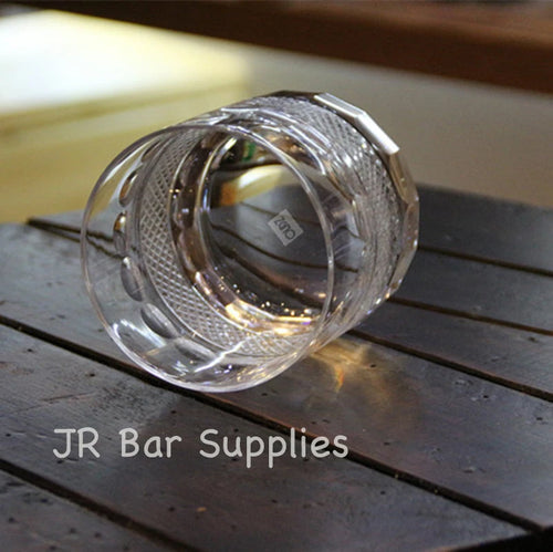 Verres whisky old fashioned motif cristal lot deux
