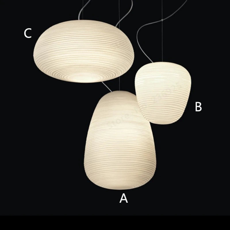 suspension globe rétro gzmj en verre abat-jour luminaire - vue 7 sur 9