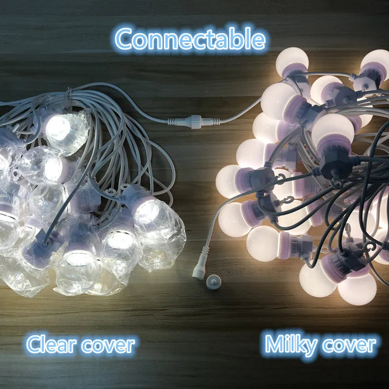 guirlande lumineuse led festoon globe étanche pour événements extérieurs - vue 5 sur 8
